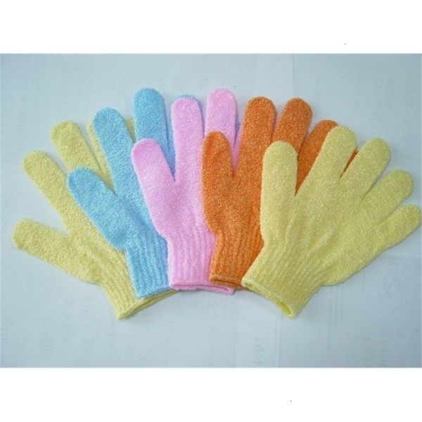 mittens factory shower factoryh1v7loofah skin nylon body exfoliating scrub massage spa bath finger gloves ing